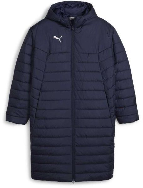 Puma TEAMFINAL BENCH JACKET Pánska zimná bunda, tmavo modrá, veľkosť