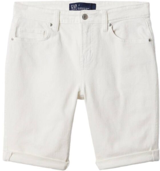 GAP V-DENIM BERMUDA Dámske kraťasy, biela, veľkosť