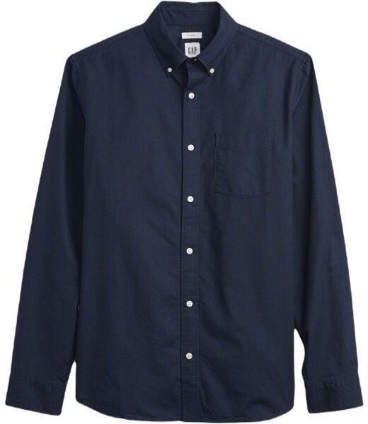 GAP V-LS STANDARD OXFORD Pánska košeľa, tmavo modrá, veľkosť