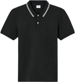 CELIO LEPRIME Pánske polo tričko, čierna, veľkosť