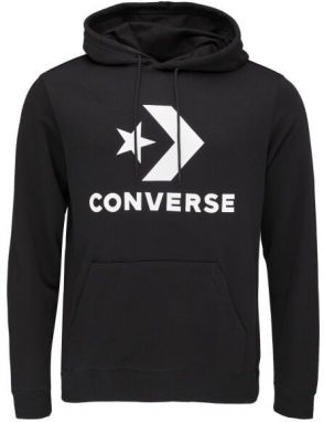 Converse STANDARD FIT CENTER  STAR CHEV Pánska mikina, čierna, veľkosť