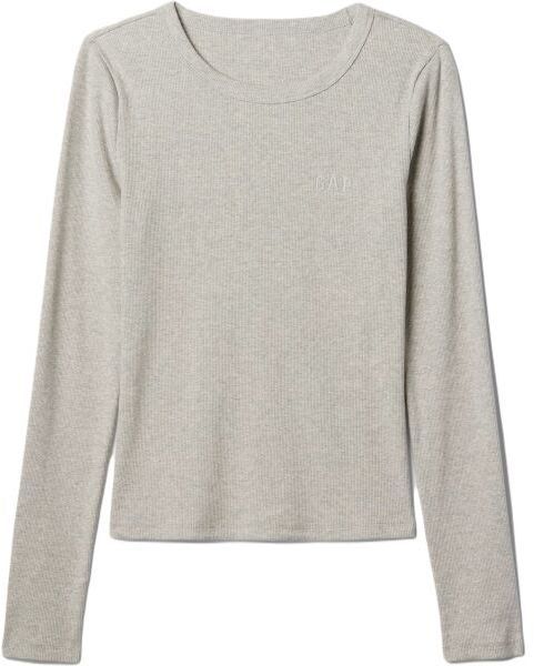 GAP RIB TEE Dámske tričko, sivá, veľkosť