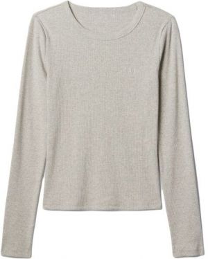 GAP RIB TEE Dámske tričko, sivá, veľkosť