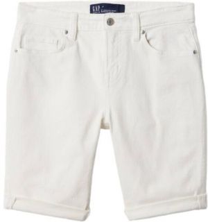 GAP V-DENIM BERMUDA Dámske kraťasy, biela, veľkosť