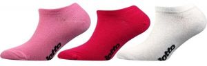 Lotto SOCKS 3P Dievčenské ponožky, ružová, veľkosť