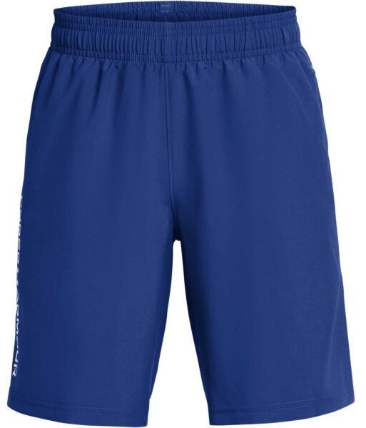 Under Armour WOVEN WORDMARK Chlapčenské krátke nohavice, modrá, veľkosť S