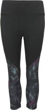 Fitforce TYLONE Dámske 3/4 fitness legíny, čierna, veľkosť