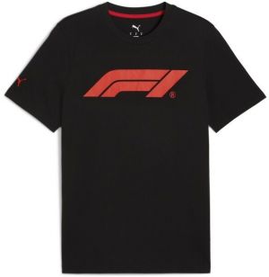 Puma F1 ESSENTIALS LOGO TEE Pánske tričko, čierna, veľkosť