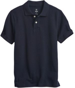 GAP POLO ORGANIC Detské polo tričko, tmavo modrá, veľkosť