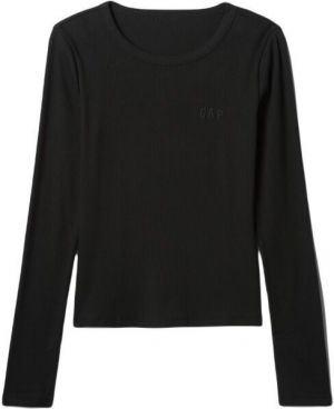 GAP RIB TEE Dámske tričko, čierna, veľkosť