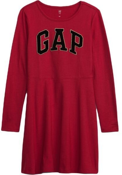 GAP V-FRCH LOGO Dievčenské šaty, červená, veľkosť