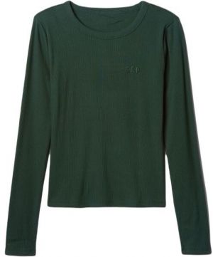 GAP RIB TEE Dámske tričko, tmavo zelená, veľkosť