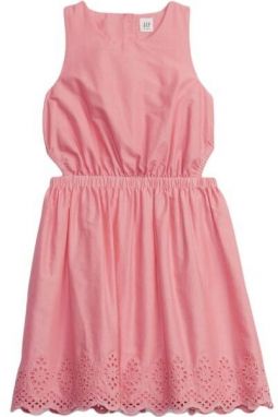 GAP CUT OUT EYELET Dievčenské šaty, ružová, veľkosť