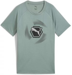 Puma ACTIVE SPORTS POLY CAT TEE B Chlapčenské tričko, zelená, veľkosť