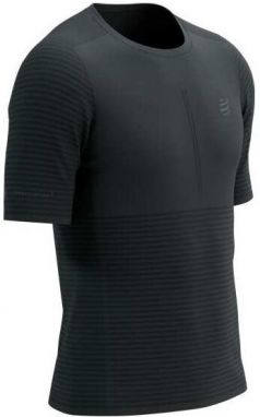 Compressport RACING SS TSHIRT M Pánske bežecké tričko, čierna, veľkosť