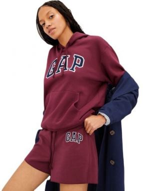 GAP LOGO Dámska mikina, vínová, veľkosť