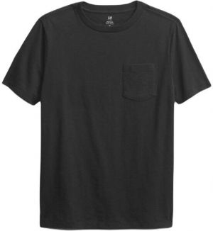 GAP ORGANIC Chlapčenské tričko, černá, veľkosť