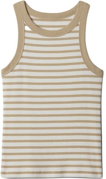 GAP MOD RIB HALTER Dámske tielko, béžová, veľkosť