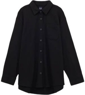 GAP FLEECE Dámska košeľa, čierna, veľkosť