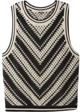 GAP SL CROCHET Dámsky top, čierna, veľkosť