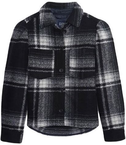 GAP PUFF SLEEVE CROP Dámska bunda, čierna, veľkosť