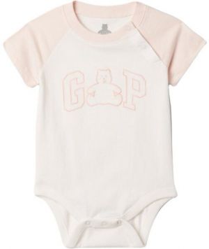 GAP BAS LOGO Detské body, biela, veľkosť