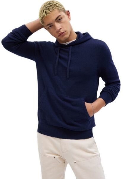 GAP CASHSOFT Pánska mikina, tmavo modrá, veľkosť