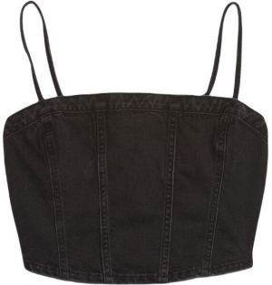 GAP CORSET Dámsky top, čierna, veľkosť