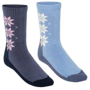 KARI TRAA WOOL SOCK 2PK Dámske merino ponožky, tmavo modrá, veľkosť