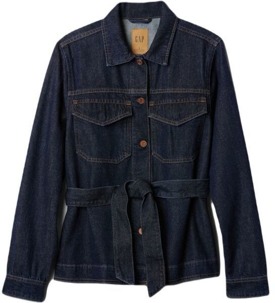 GAP BELTED FEATHERWEIGHT Dámska bunda, tmavo modrá, veľkosť