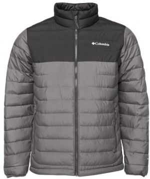 Columbia POWDER LITE JACKET Pánska zimná bunda, sivá, veľkosť