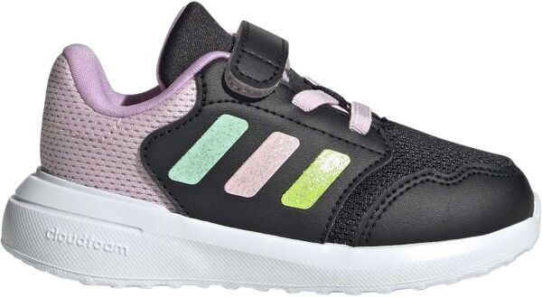 adidas TENSAUR RUN 3.0 EL C Dievčenská športová obuv, čierna, veľkosť