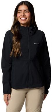 Columbia HEATHER CANYON HOODDED JACKET Dámska softshellová bunda, čierna, veľkosť