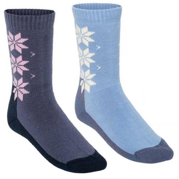 KARI TRAA WOOL SOCK 2PK Dámske merino ponožky, tmavo modrá, veľkosť