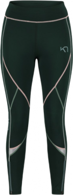 KARI TRAA LOUISE 2.0 TIGHTS Dámske športové legíny, tmavo zelená, veľkosť