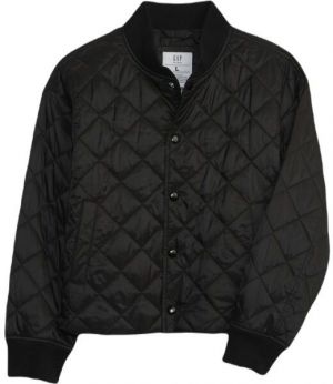 GAP LTWT QUILTED PUFFER Dievčenská  bunda, čierna, veľkosť