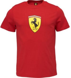 Puma FERRARI RACE COLORED BIG SHIELD TEE Pánske tričko, červená, veľkosť