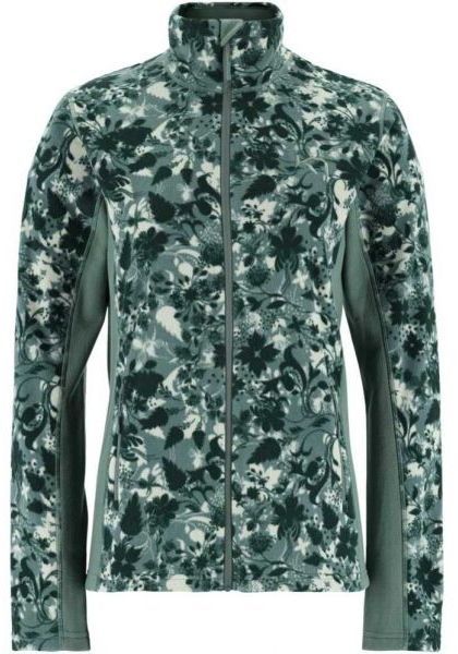 KARI TRAA THALENA FLEECE Dámska flísová mikina, tmavo zelená, veľkosť