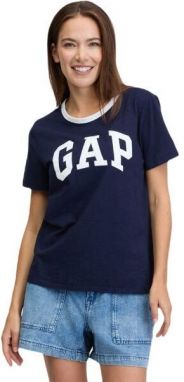 GAP LOGO SLUB Dámske tričko, tmavo modrá, veľkosť