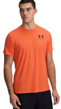 Under Armour HEATGEAR FITTED Pánske tričko, oranžová, veľkosť S