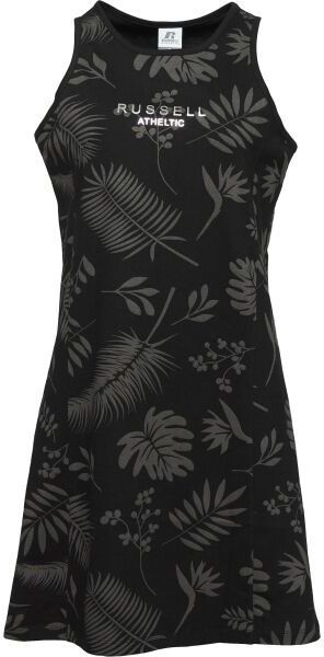 Russell Athletic TONAL AOP Dámske šaty, čierna, veľkosť