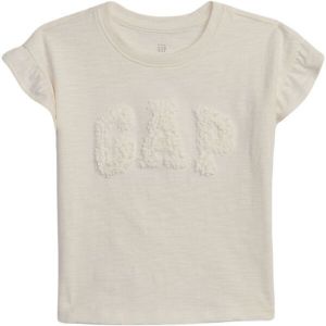 GAP LOGO RUFFLE Detské tričko, béžová, veľkosť