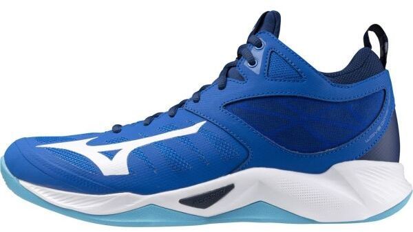 Mizuno WAVE DIMENSION MID Pánska halová obuv, modrá, veľkosť 42