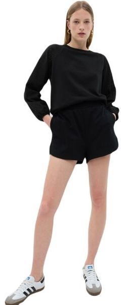 GAP WOVEN EYELET Dámska mikina, čierna, veľkosť