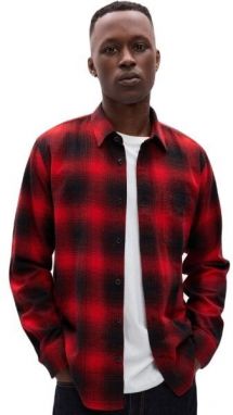 GAP V-LS STANDARD FLANNEL Pánska košeľa, čierna, veľkosť