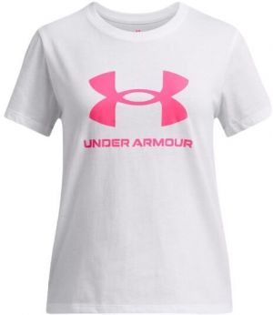 Under Armour BIG LOGO Dievčenské tričko, biela, veľkosť