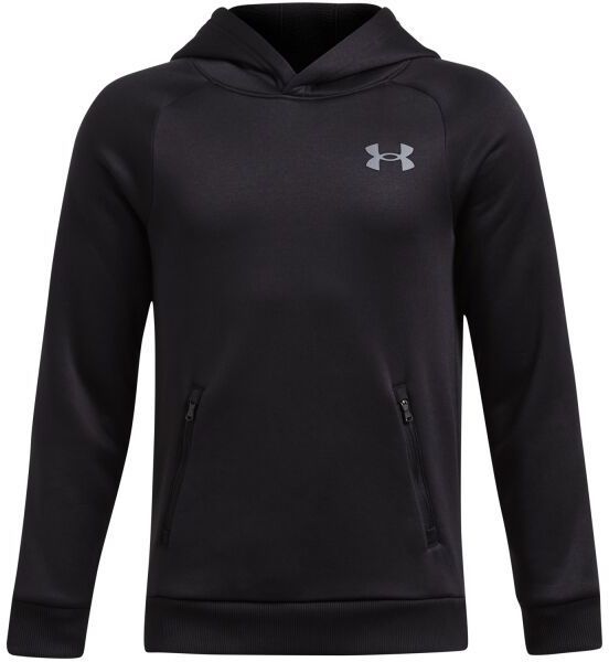 Under Armour ARMOUR FLEECE PRO Chlapčenská mikina, čierna, veľkosť S