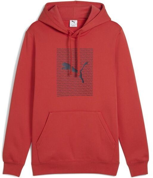 Puma ESSENTIALS LOGO LAB HOOODIE FL Pánska mikina, červená, veľkosť