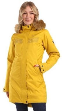KILPI PERU Dámsky zimný kabát, zlatá, veľkosť