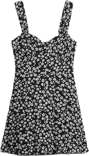 GAP FIT AND FLARE Dámske šaty, čierna, veľkosť